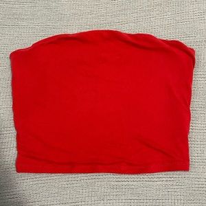 Garage Clothing- Red Tube Top